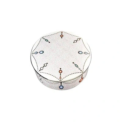 Prouna Treasure - Round Jewelry Box In White