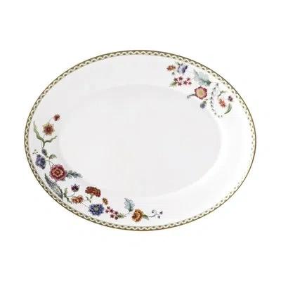 Prouna Twig New York Gione Bone China Platter In White;pink;gold