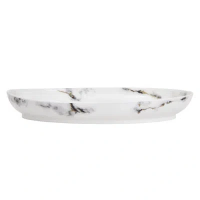 Prouna Venice Fog Bone China Deep Oval Platter