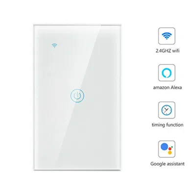 Proxxi 1 Gang Wifi Smart Wall Touch Light Switch Glass Panel For Alexa/google App