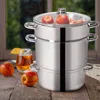 Proxxi 11-quart Stainless Steel Fruit Juicer Steamer In Silver