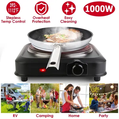 Proxxi 1200w Electric Infrared Single Burner Portable Heating Hot Plate Stove Countertop Rv Hotplate With 7