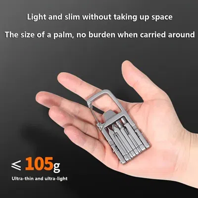 Proxxi 13 In 1 Multi-function Gadgets Stainless Steel Combination Tools, Mobile Phone Holder, Folding Outdo In Silver