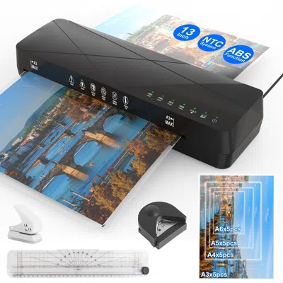Proxxi 13inch Laminator Machine Hot And Cold Mode A4 Personal Thermal Laminator With Abs Function 60s Warm-