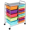 Proxxi 15-drawer Utility Rolling Organizer Cart Multi-use Storage In Multi