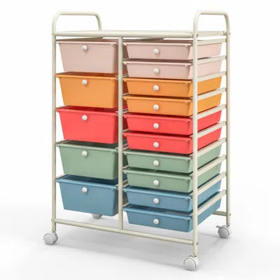 Proxxi 15-drawer Utility Rolling Organizer Cart Multi-use Storage