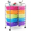 Proxxi 15-drawer Utility Rolling Organizer Cart Multi-use Storage In Multi
