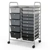 Proxxi 15-drawer Utility Rolling Organizer Cart Multi-use Storage In Gray