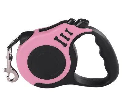 Proxxi 16.5ft Automatic Retractable Dog Leash Pet Collar Automatic Walking Lead Free Us In Pink