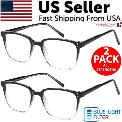 Proxxi 2 Pk Unisex Blue Light Blocking Reading Glasses Computer Readers For Men Women In Black