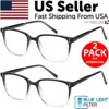 Proxxi 2 Pk Unisex Blue Light Blocking Reading Glasses Computer Readers For Men Women In Black