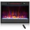 Proxxi 23 Inch 1500w Recessed Electric Fireplace Insert With Remote Control In Black