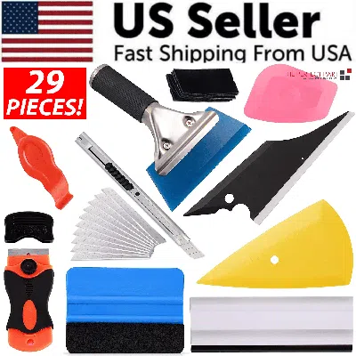 Proxxi 29 Pcs Window Tint Tools Kit Car Auto Film Tinting Scraper Squeegee Installation In Multi