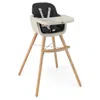Proxxi 3-in-1 Convertible Wooden High Chair With Cushion In Neutral
