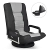 Proxxi 360-degree Swivel Gaming Floor Chair With Foldable Adjustable Backrest - Gray