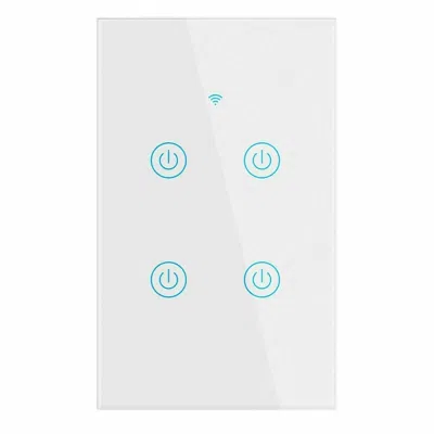 Proxxi 4 Gang Wifi Smart Wall Touch Light Switch Glass Panel For Alexa/google App