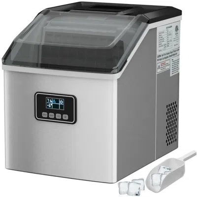 Proxxi 48 Lbs Stainless Self-clean Ice Maker With Lcd Display In Gray