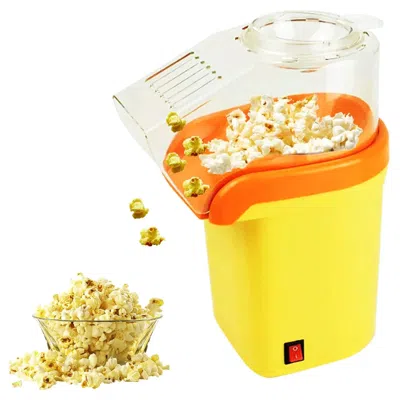 Proxxi 5core Popcorn Machine 16 Cup Hot Air Popper Mini Portable Electric Pop Corn Maker Yellow