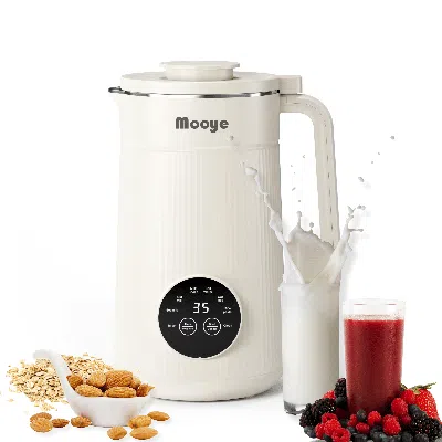 Proxxi 8 In 1 Automatic Nut Milk Maker Machine,35oz Multi-functional Soy Milk Maker With 10 Blades, Plant-b In White