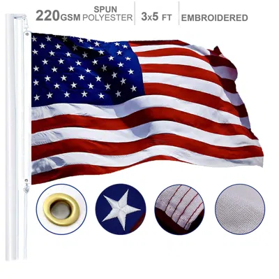 Proxxi American Flag 220gsm Embroidered Spun Polyester 3x5 Ft In Multi