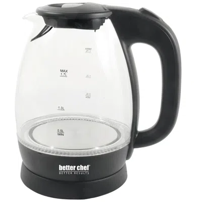 Proxxi Better Chef 7-cup Cordless Borosilicate Glass Electric Kettle With Led Light In Black