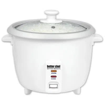 Proxxi Better Chef 8-cup - 16-cup Cooked - Rice Cooker With Measuring Cup And Paddle In White