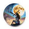Proxxi Bright Moon And The Lady Wall Clock Collectible By Queennoble In Multi
