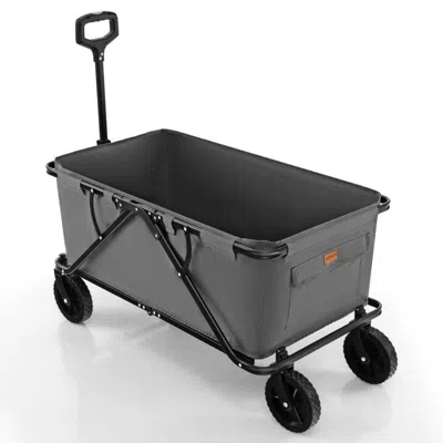 Proxxi Collapsible Folding Wagon Cart With Adjustable Handlebar