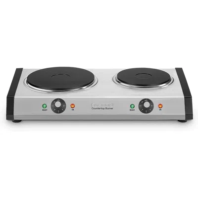 Proxxi Cuisinart Cast Iron Double Burner In Metallic