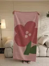 Proxxi Cute Whimsical Floral Bath Towel - Soft, Absorbent, 100% Staple Cotton In Pink
