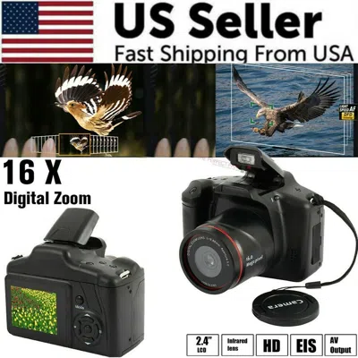 Proxxi Digital Camera 3.0 Inch Tft Lcd Screen 16x Zoom Hd 16mp 1080p Anti-shake Mic Us In Black