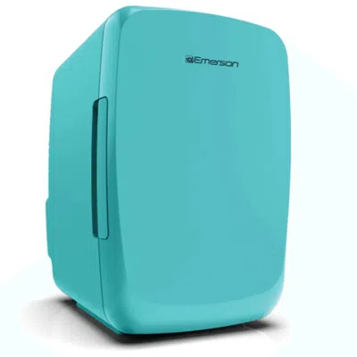 Proxxi Emerson Portable Mini Fridge Cooler Quiet W Secure Latch And Holds Up To 6 Cans In Blue