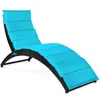 Proxxi Foldable Patio Lounge Chair With Cushion For Backyard