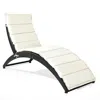 Proxxi Foldable Patio Lounge Chair With Cushion For Backyard