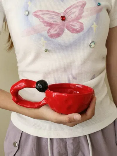 Proxxi Handmade Irregular Retro Ceramic Bubble Coffee Mug, Espresso Cup