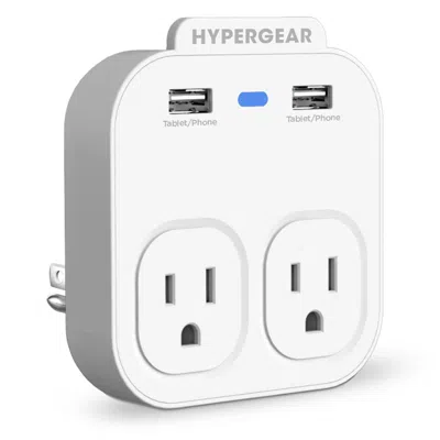 Proxxi Hypergear Wall Adapter Power Strip White (13623-hyp)
