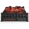 Proxxi Infrared Quartz Electric Fireplace With Adjustable 3d Flame Colors And Overheat Protection In Black