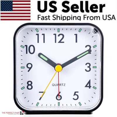 Proxxi Led Desk Alarm Clock Nightlight Snooze Quiet Non Ticking Battery Powered Bedroom