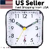 Proxxi Led Desk Alarm Clock Nightlight Snooze Quiet Non Ticking Battery Powered Bedroom In White