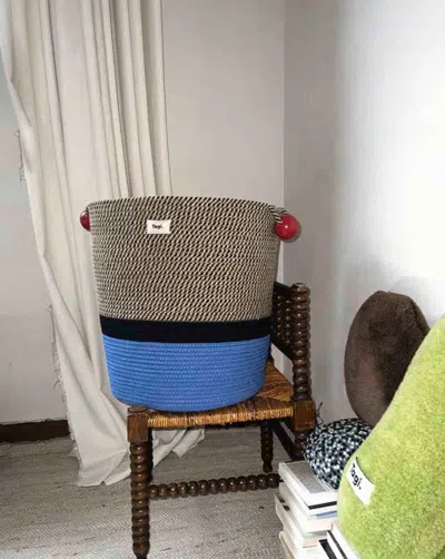 Proxxi Maximalism Inspired Handmade Woven Laundry Storage Baskets In Multi