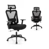 Proxxi Mesh Ergonomic Office Chair Adjustable Swivel Task Chair With Rocking Backrest In Black
