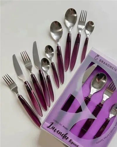 Proxxi Meteor Flatware Set Of 16 Pcs ( $3.5 Each ) - Sleek Modern Cutlery Silverware Set