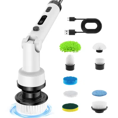 Proxxi Novulife Cordless Electric Spin Scrubber With 9 Replacement Head Dual Speed Electric Brush