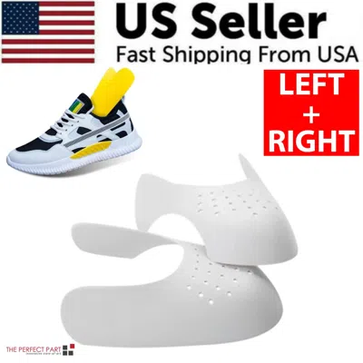 Proxxi Pair Sneaker Shoe Anti Crease Protector Decreaser Toe Force Creasing Shoes Cover In White