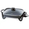 Proxxi Presto 16-inch Extra Large Non-stick Skillet With Glass Lid In Black