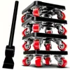 Proxxi Professional Furniture Lifter & Mover Kit - 360° Swivel Wheels, 881 Lb Capacity - Move Couches/refri