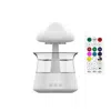 Proxxi Relax Cloud Rain Diffuser: Ultrasonic Aromatherapy Humidifier With Colorful Lamp In White