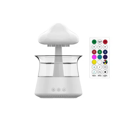 Proxxi Relax Cloud Rain Diffuser: Ultrasonic Aromatherapy Humidifier With Colorful Lamp
