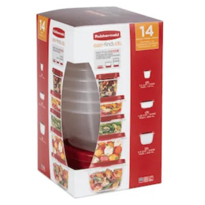 Proxxi Rubbermaid Easyfindlids 14pc Food Storage Set In Multi