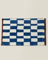 Proxxi Ultra Soft Retro Checker Bath Rug, Absorbent, Anti-slippery Mat - Blue In Blue